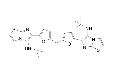 N-tert-butyl-6-[5-[[5-[5-(tert-butylamino)imidazo[2,1-b]thiazol-6-yl]-2-furyl]methyl]-2-furyl]imidazo[2,1-b]thiazol-5-amine