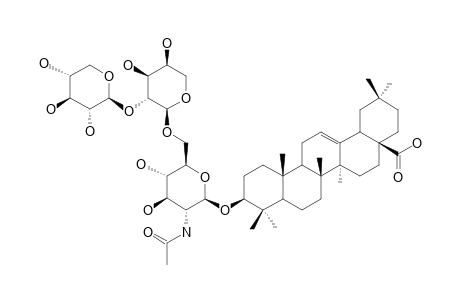 ALBIZIATRIOSIDE-A;3-O-BETA-D-XYLOPYRANOSYL-(1->2)-ALPHA-L-ARABINOPYRANOSYL-(1->6)-2-ACETAMIDO-2-DEOXY-BETA-D-GLUCOPYRANOSYLOLEANOLIC-ACID