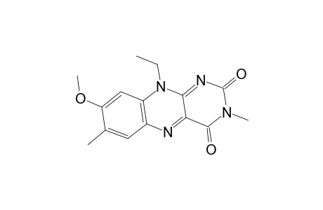 Benzo[g]pteridine-2,4(3H,10H)-dione, 10-ethyl-8-methoxy-3,7-dimethyl-