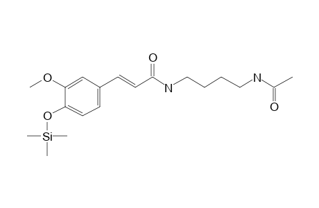 (E)-N-(4-Acetamidobutyl)-3-(4-hydroxy-3-methoxyphenyl)prop-2-enamide, tms