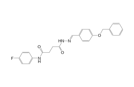 butanoic acid, 4-[(4-fluorophenyl)amino]-4-oxo-, 2-[(E)-[4-(phenylmethoxy)phenyl]methylidene]hydrazide