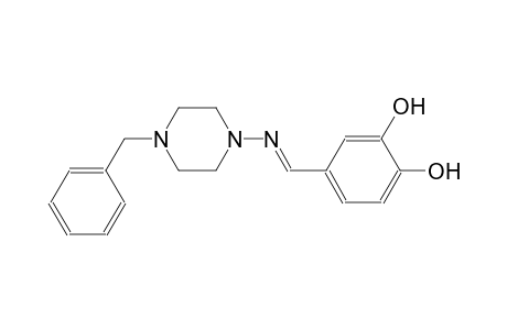 4-{(E)-[(4-benzyl-1-piperazinyl)imino]methyl}-1,2-benzenediol