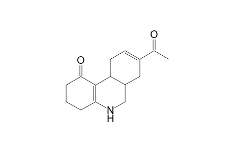 .delta.4a,10b,.delta.8-8-acetyl-1-oxodecahydrophenanthridine