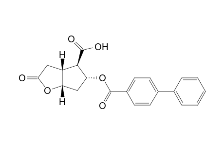 2H-Cyclopenta[b]furan-4-carboxylic acid, 5-[([1,1'-biphenyl]-4-ylcarbonyl)oxy]hexahydro-2-oxo-, [3aR-(3a.alpha.,4.alpha.,5.beta.,6a.alpha.)]-