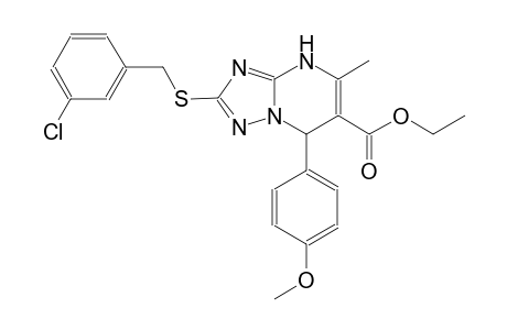 ethyl 2-[(3-chlorobenzyl)sulfanyl]-7-(4-methoxyphenyl)-5-methyl-4,7-dihydro[1,2,4]triazolo[1,5-a]pyrimidine-6-carboxylate