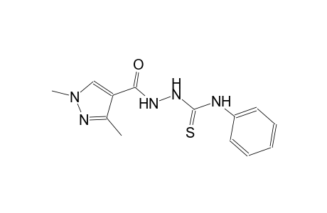2-[(1,3-dimethyl-1H-pyrazol-4-yl)carbonyl]-N-phenylhydrazinecarbothioamide