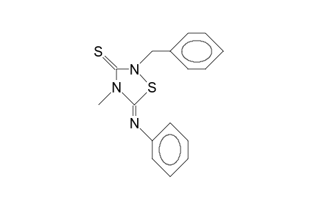 2-Benzyl-4-methyl-5-phenylimino-1,2,4-thiadiazolidine