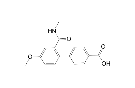 [1,1'-Biphenyl]-4-carboxylic acid, 4'-methoxy-2'-[(methylamino)carbonyl]-
