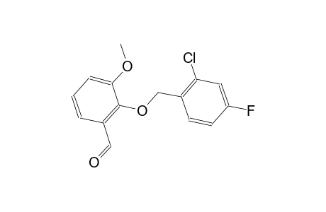 2-[(2-chloro-4-fluorobenzyl)oxy]-3-methoxybenzaldehyde