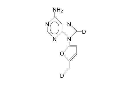 6',8-Dideuterio-9-(5-methyl-2-furyl)-adenine