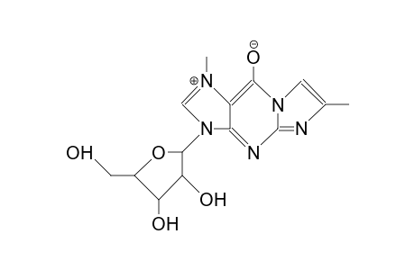 4,9-Dihydro-1,6-dimethyl-9-oxo-3-(B-D-ribofuranosyl)imidazo(1,2-A)purine