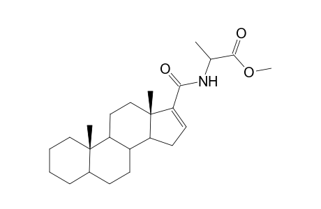 Methyl N-(17-androst-16-enoyl)alaninate