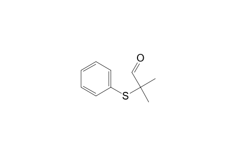 2-Methyl-2-(phenylsulfanyl)propanal