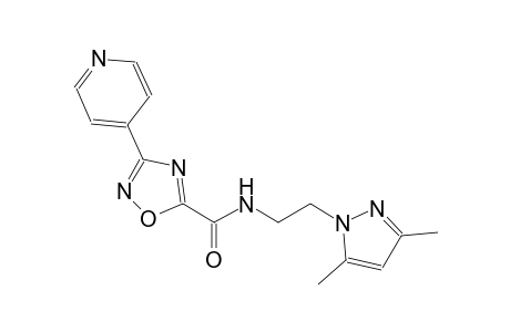 1,2,4-oxadiazole-5-carboxamide, N-[2-(3,5-dimethyl-1H-pyrazol-1-yl)ethyl]-3-(4-pyridinyl)-