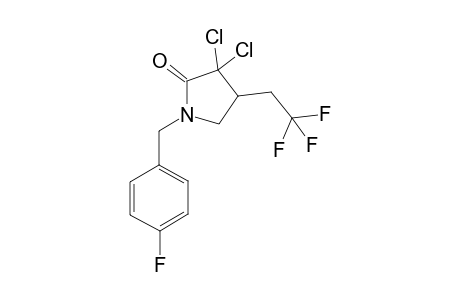 1-(4-Fluorobenzyl)-3,3-dichloro-4-(2,2,2-trifluoroethyl)pyrrolidin-2-one
