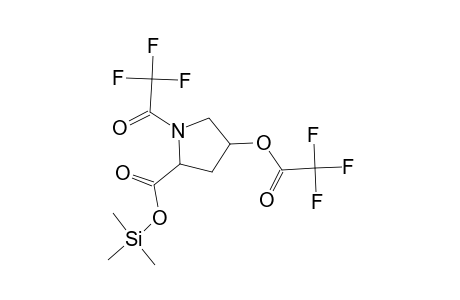 L-Proline, 1-(trifluoroacetyl)-4-[(trifluoroacetyl)oxy]-, trimethylsilyl ester, trans-