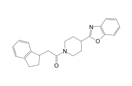 1,3-Benzoxazole, 2-[1-[2-(2,3-dihydro-1H-inden-1-yl)acetyl]-4-piperidinyl]-