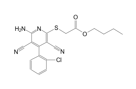 acetic acid, [[6-amino-4-(2-chlorophenyl)-3,5-dicyano-2-pyridinyl]thio]-, butyl ester