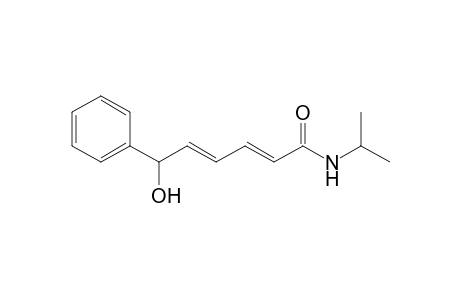 (2E,4E)-6-hydroxy-6-phenyl-N-propan-2-ylhexa-2,4-dienamide