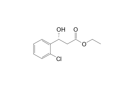(3R)-Ethyl .beta.-hydroxy-.beta.-(o-chlorophenyl)propionate