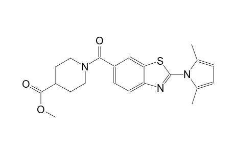4-piperidinecarboxylic acid, 1-[[2-(2,5-dimethyl-1H-pyrrol-1-yl)-6-benzothiazolyl]carbonyl]-, methyl ester