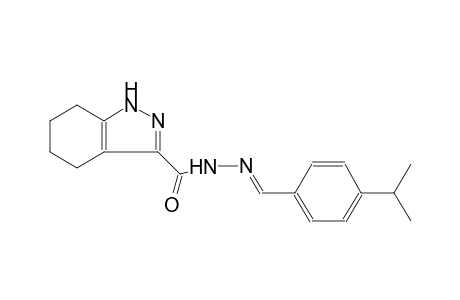 1H-indazole-3-carboxylic acid, 4,5,6,7-tetrahydro-, 2-[(E)-[4-(1-methylethyl)phenyl]methylidene]hydrazide