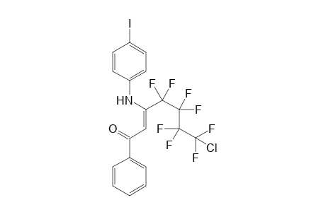 7-Chloro-4,4,5,5,6,6,7,7-octafluoro-3-(4-iodophenylamino)-1-phenylhept-2-en-1-one