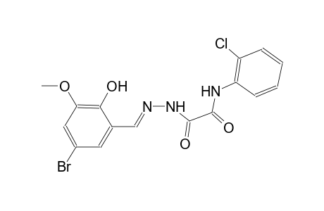 2-[(2E)-2-(5-bromo-2-hydroxy-3-methoxybenzylidene)hydrazino]-N-(2-chlorophenyl)-2-oxoacetamide