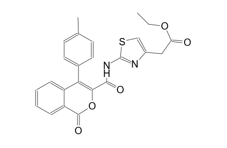 4-thiazoleacetic acid, 2-[[[4-(4-methylphenyl)-1-oxo-1H-2-benzopyran-3-yl]carbonyl]amino]-, ethyl ester