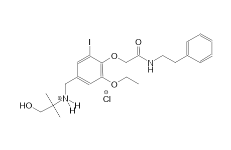 N-(3-ethoxy-5-iodo-4-{2-oxo-2-[(2-phenylethyl)amino]ethoxy}benzyl)-1-hydroxy-2-methyl-2-propanaminium chloride