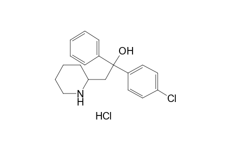 alpha-(p-CHLOROPHENYL)-alpha-PHENYL-2-PIPERIDINEETHANOL, HYDROCHLORIDE