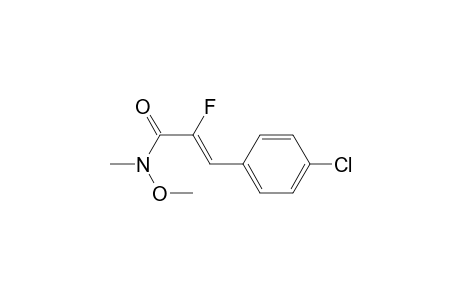 (Z)-3-(4-Chlorophenyl)-2-fluoro-N-methoxy-N-methylpropenamide