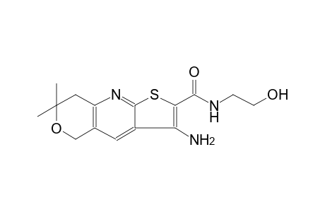 5H-pyrano[4,3-b]thieno[3,2-e]pyridine-2-carboxamide, 3-amino-7,8-dihydro-N-(2-hydroxyethyl)-7,7-dimethyl-