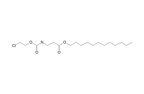 .beta.-Alanine, N-(2-chloroethoxycarbonyl)-, dodecyl ester