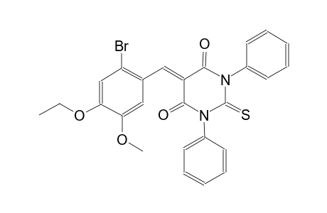 4,6(1H,5H)-pyrimidinedione, 5-[(2-bromo-4-ethoxy-5-methoxyphenyl)methylene]dihydro-1,3-diphenyl-2-thioxo-