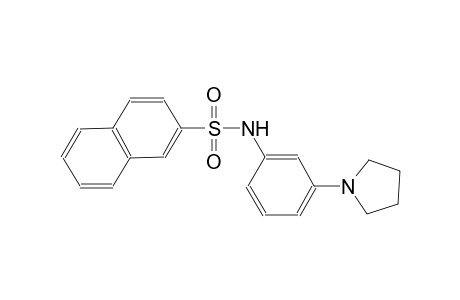N-[3-(1-pyrrolidinyl)phenyl]-2-naphthalenesulfonamide
