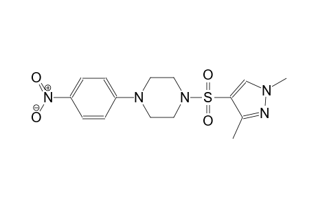 1-[(1,3-dimethyl-1H-pyrazol-4-yl)sulfonyl]-4-(4-nitrophenyl)piperazine