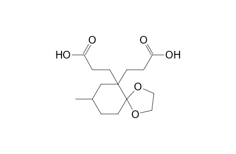 8-methyl-1,4-dioxaspiro[4,5]decane-6,6-dipropionic acid