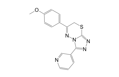 6-(4-methoxyphenyl)-3-(3-pyridinyl)-7H-[1,2,4]triazolo[3,4-b][1,3,4]thiadiazine