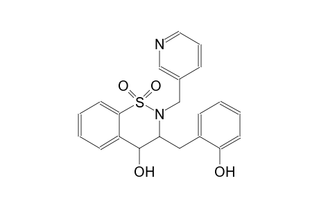 2H-1,2-benzothiazin-4-ol, 3,4-dihydro-3-[(2-hydroxyphenyl)methyl]-2-(3-pyridinylmethyl)-, 1,1-dioxide