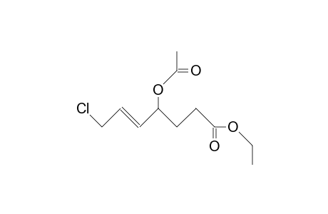 4-Acetoxy-7-chloro-trans-5-heptenoic acid, ethyl ester