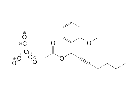 Tricarbonyl-[1-(1'-acetoxyhept-2'-yn-1'-yl)-2-methoxyphenyl]-chromium