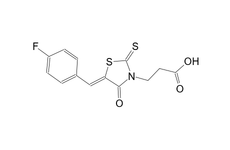 3-[(5Z)-5-(4-fluorobenzylidene)-4-oxo-2-thioxo-1,3-thiazolidin-3-yl]propanoic acid