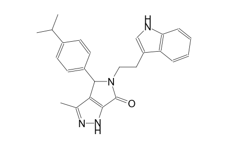 pyrrolo[3,4-c]pyrazol-6(1H)-one, 4,5-dihydro-5-[2-(1H-indol-3-yl)ethyl]-3-methyl-4-[4-(1-methylethyl)phenyl]-