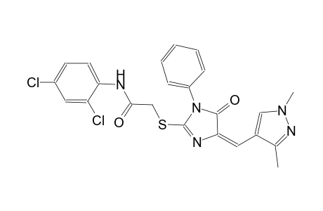 N-(2,4-dichlorophenyl)-2-({(4E)-4-[(1,3-dimethyl-1H-pyrazol-4-yl)methylene]-5-oxo-1-phenyl-4,5-dihydro-1H-imidazol-2-yl}sulfanyl)acetamide