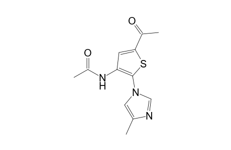 N-[5'-Acetyl-2'-(4"-methyl-1H-1''-imidazolyl)-3'-thienyl]-acetamide