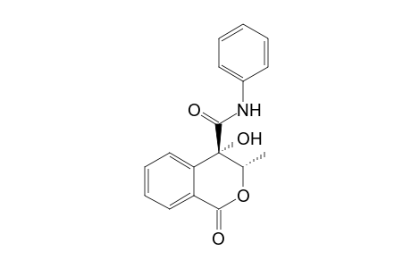(3RS,4RS)-3,4-Dihydro-4-hydroxy-3-methyl-4-(phenylcarbamoyl)-1H-2-benzopyran-1-one