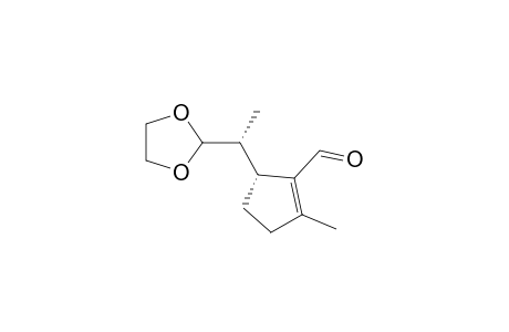 1-Cyclopentene-1-carboxaldehyde, 5-[1-(1,3-dioxolan-2-yl)ethyl]-2-methyl-, [S-(R*,R*)]-