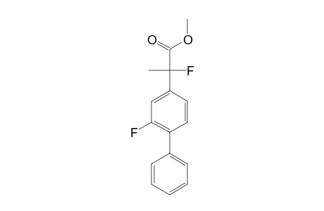 (+/-)-METHYL-2-FLUORO-2-(3-FLUORO-4-PHENYLPHENYL)-PROPIONATE