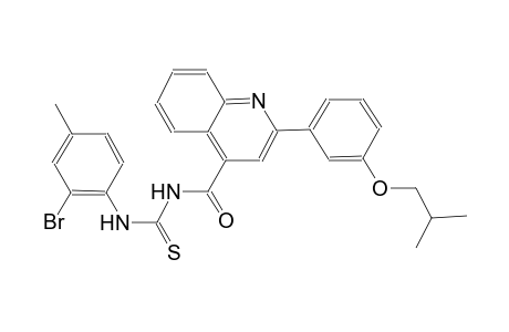 N-(2-bromo-4-methylphenyl)-N'-{[2-(3-isobutoxyphenyl)-4-quinolinyl]carbonyl}thiourea